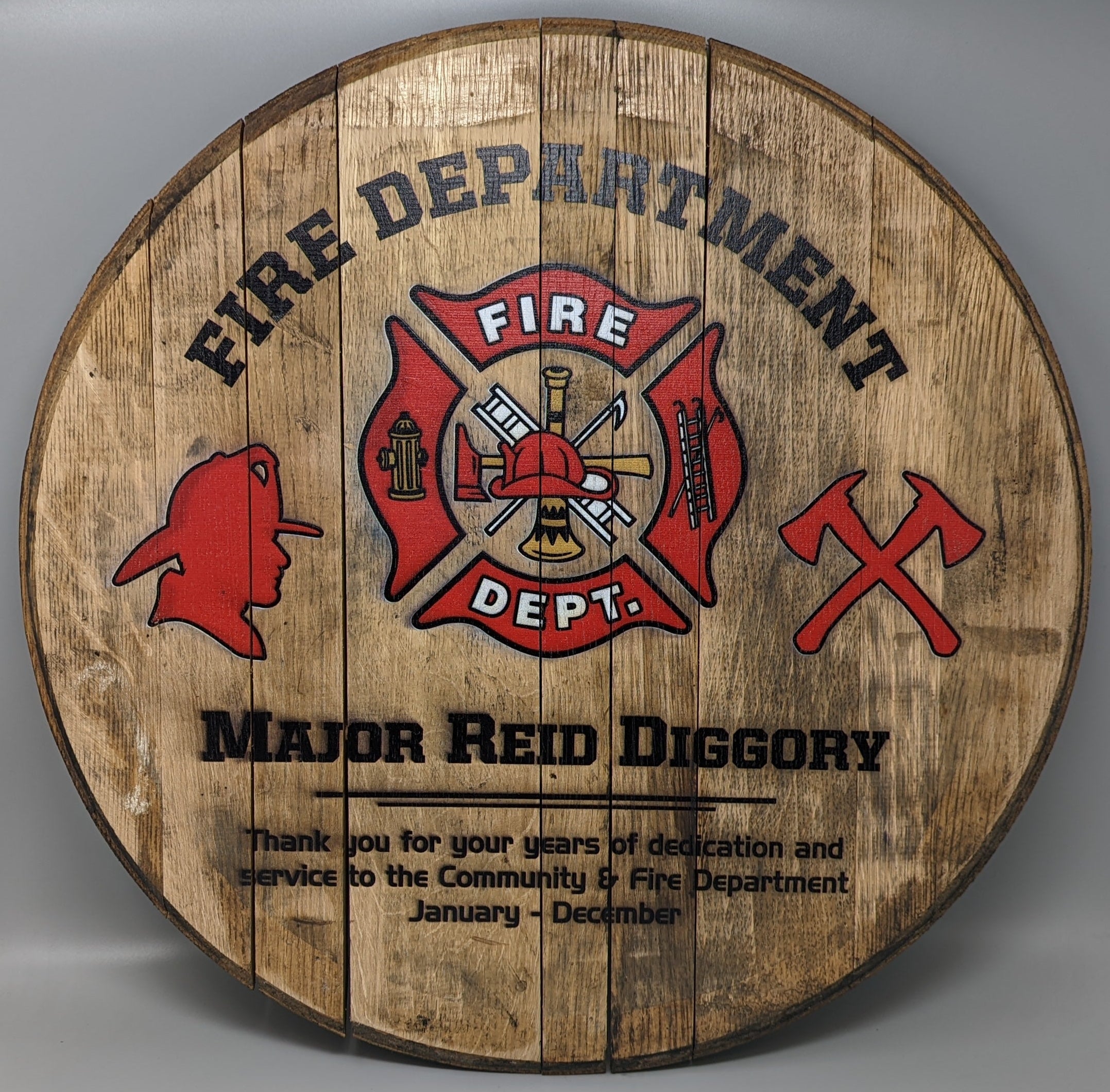 Bourbon Barrel Head
