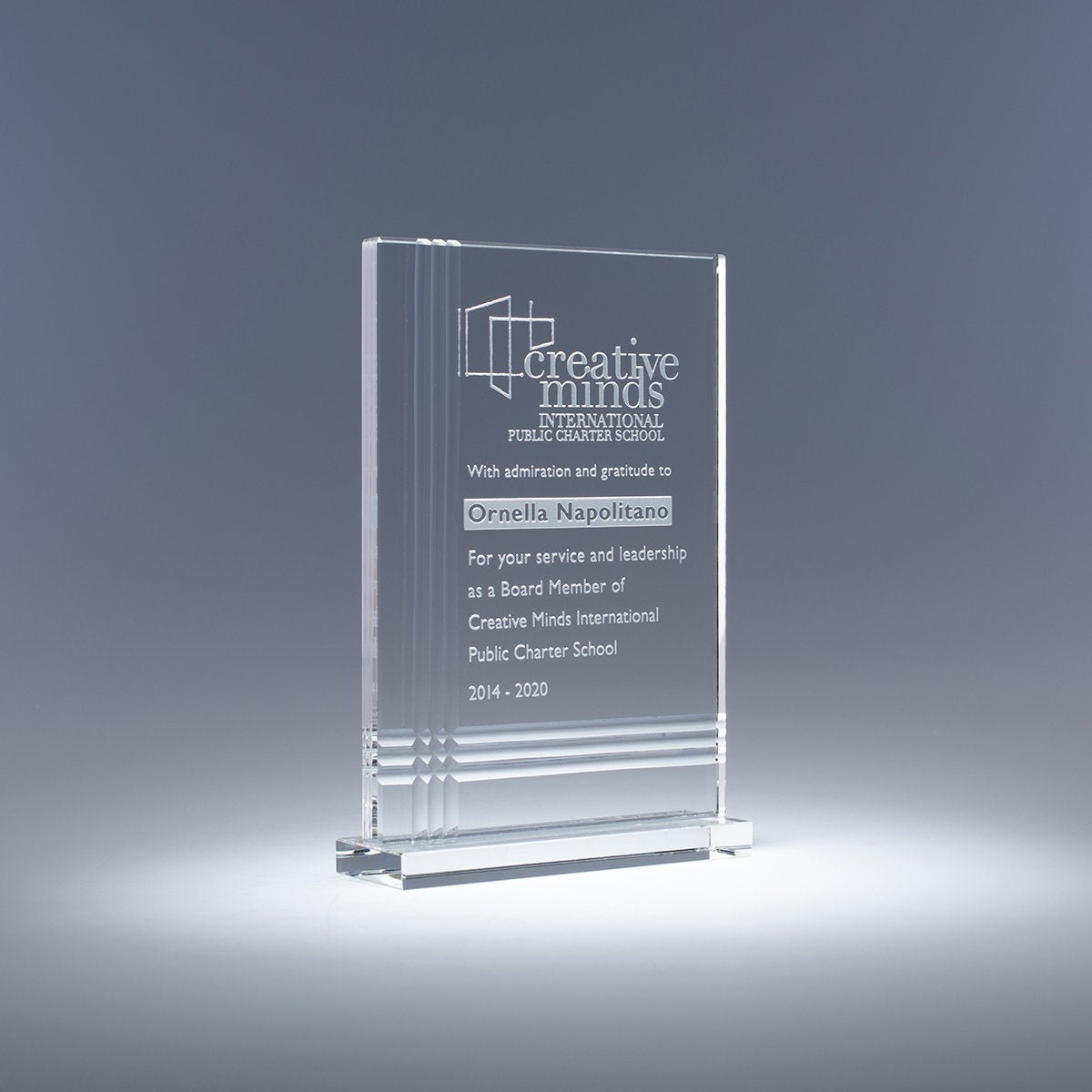 Vogue Optic Crystal Award