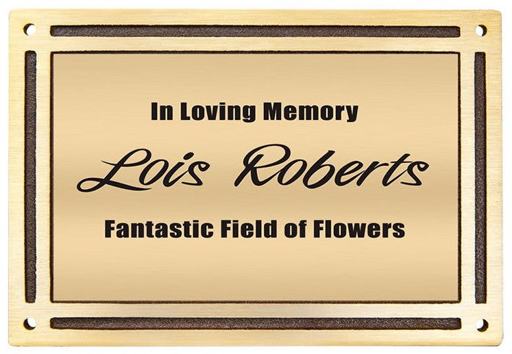 Cast Aluminum Bronze Plaque