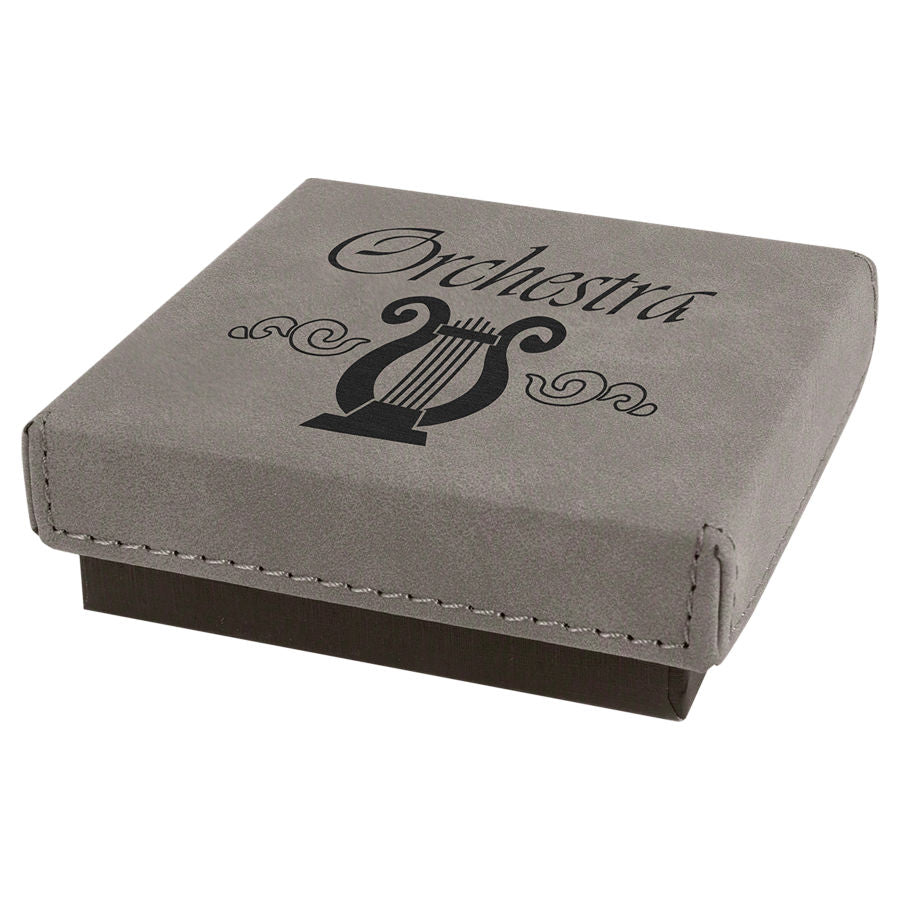 Leatherette Medal Box - 4" x 4"