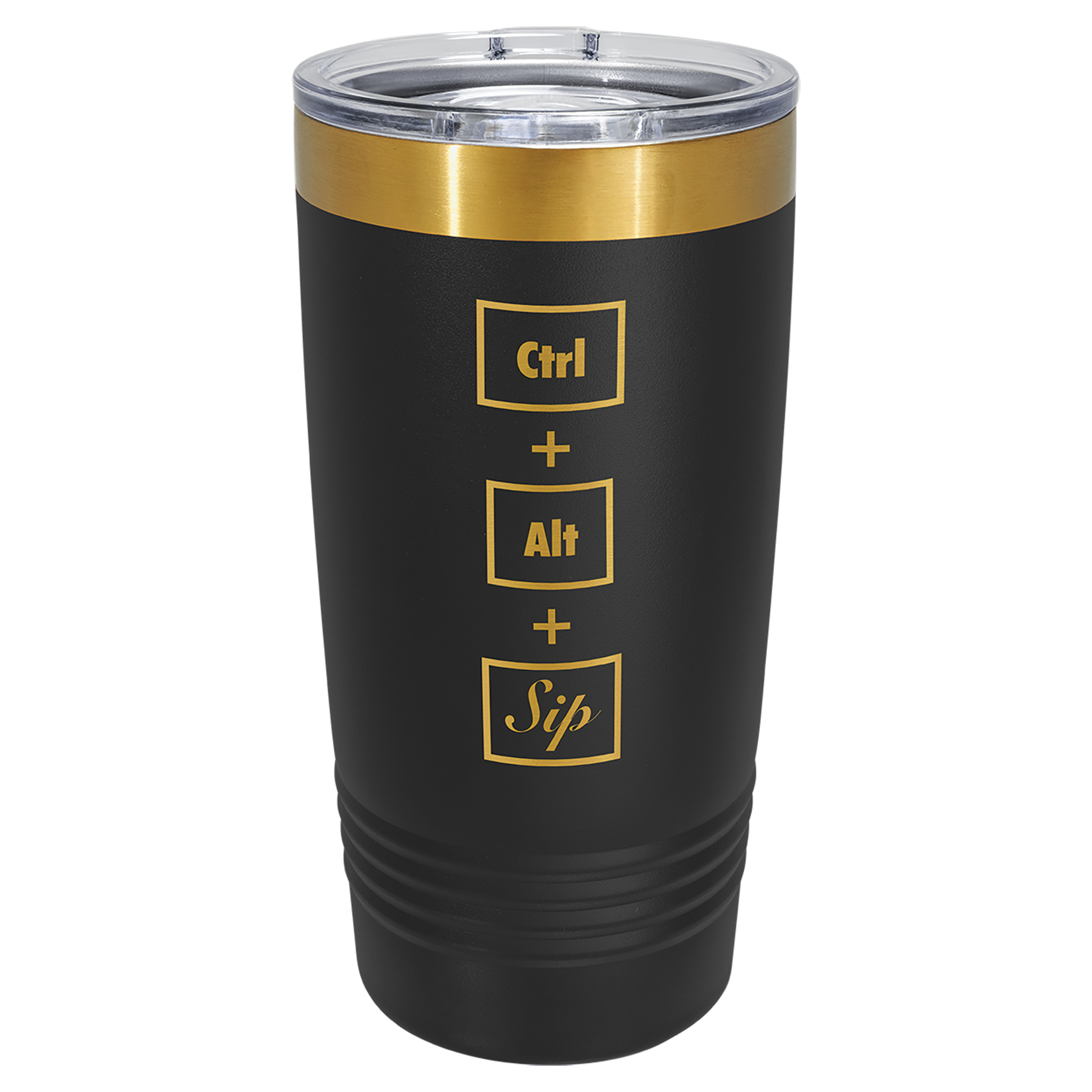 20 oz. ION-Plated Vacuum Insulated Ringneck Tumbler with Slider Lid