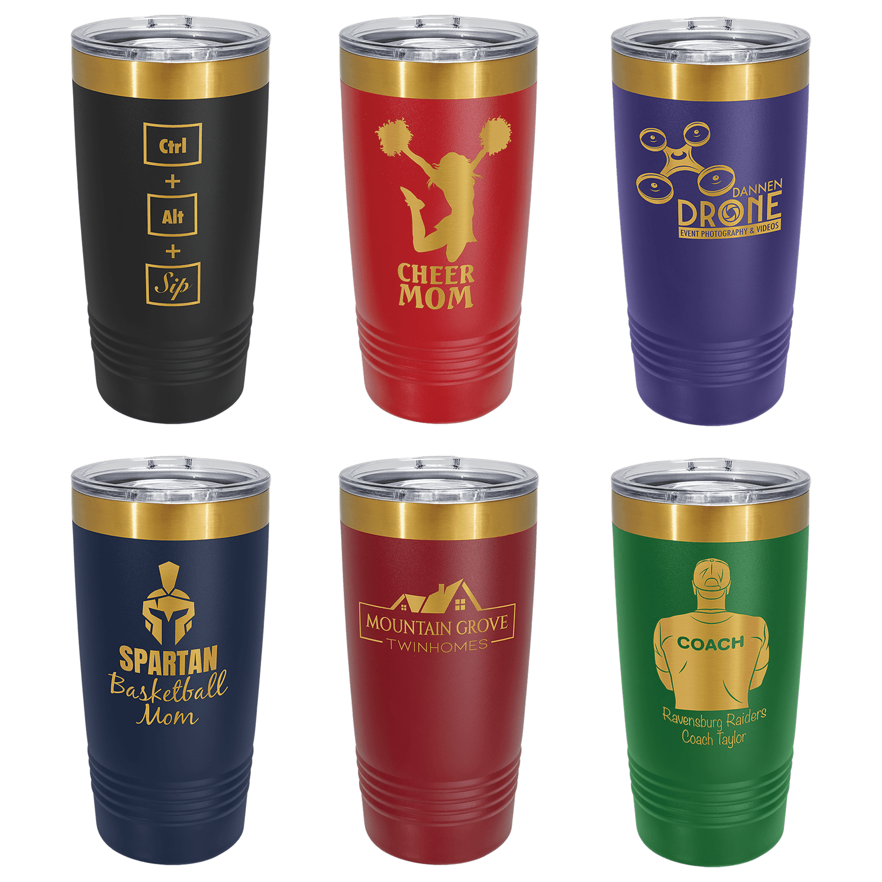 20 oz. ION-Plated Vacuum Insulated Ringneck Tumbler with Slider Lid