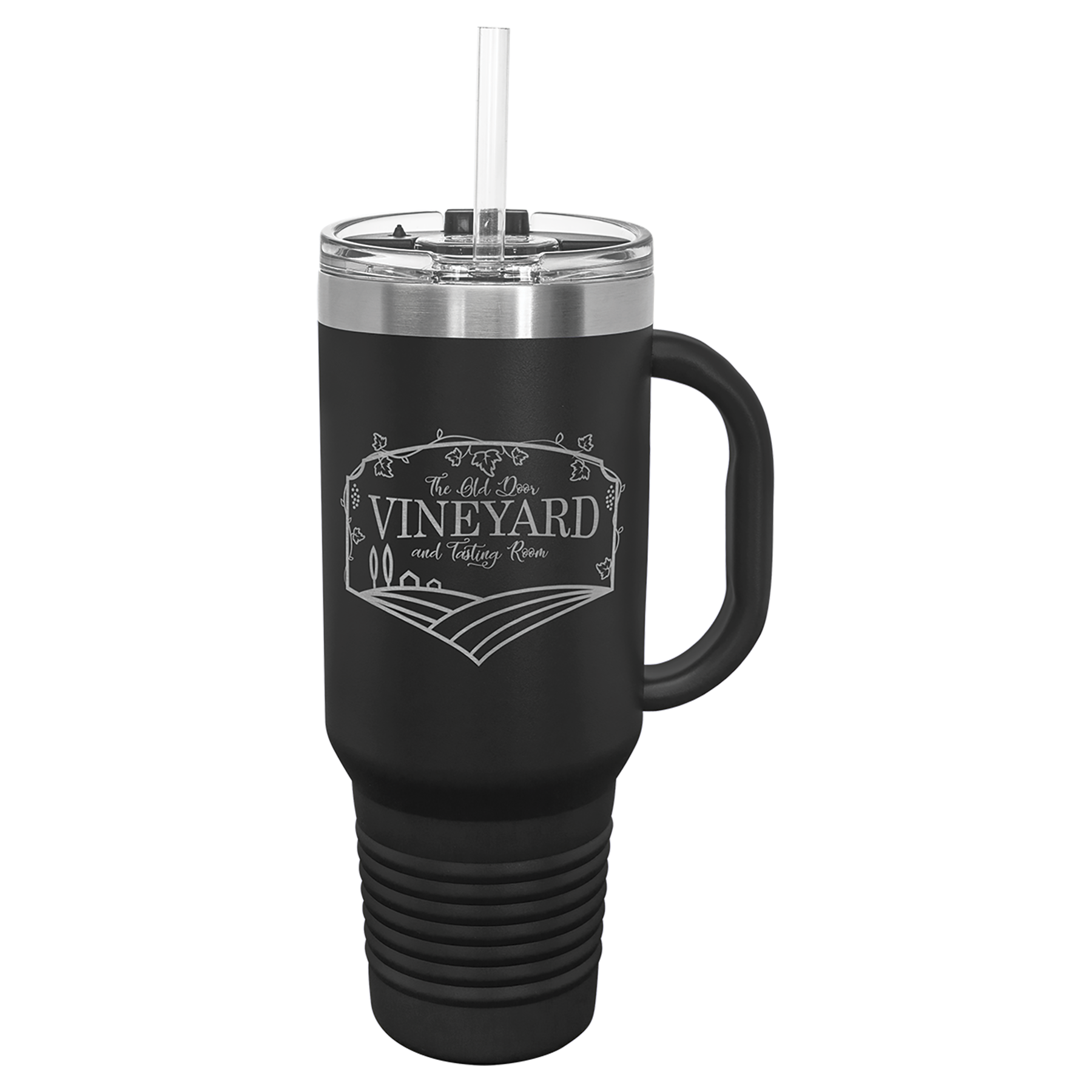 40 oz. Stainless Steel Vacuum Insulated Travel Mug with Straw