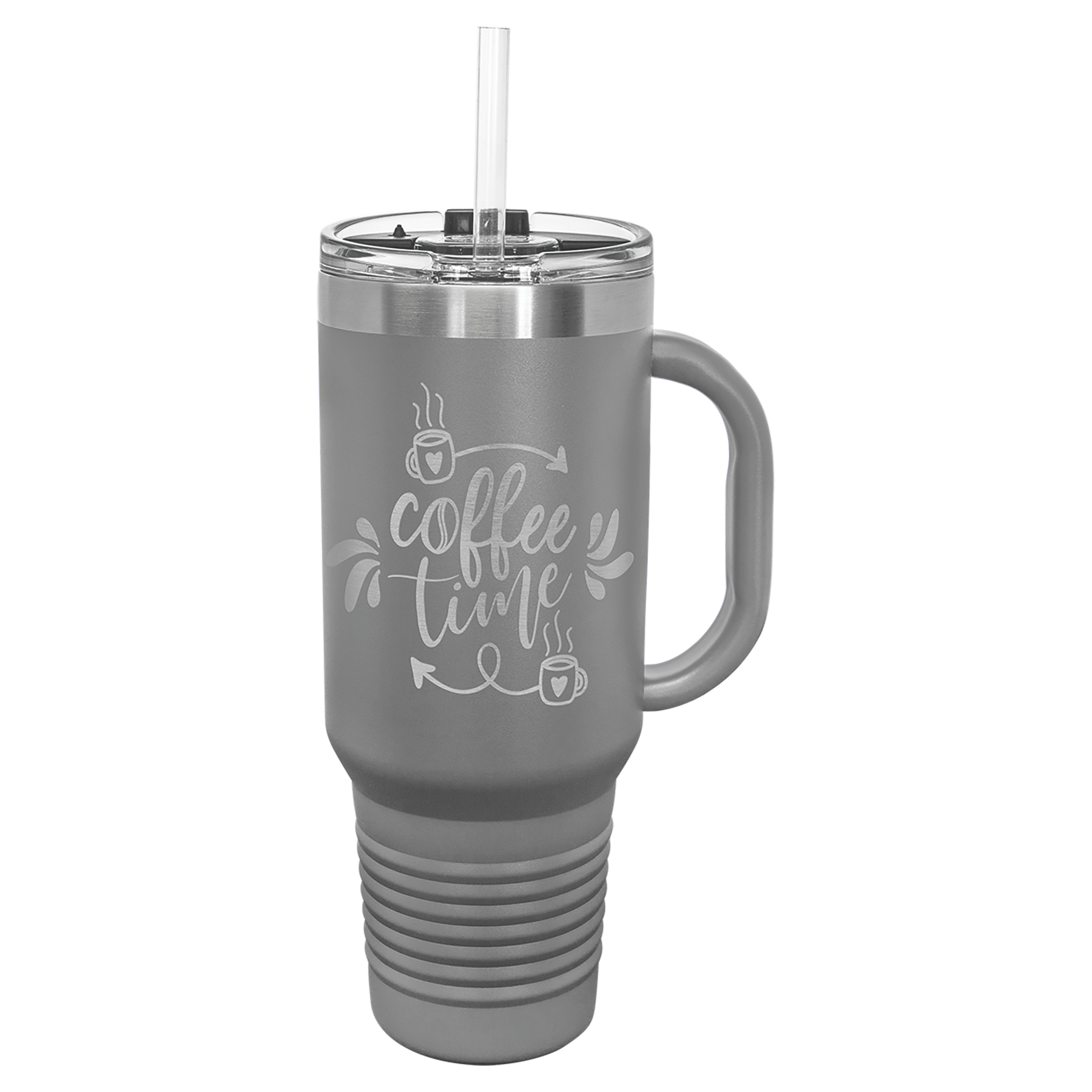 40 oz. Stainless Steel Vacuum Insulated Travel Mug with Straw