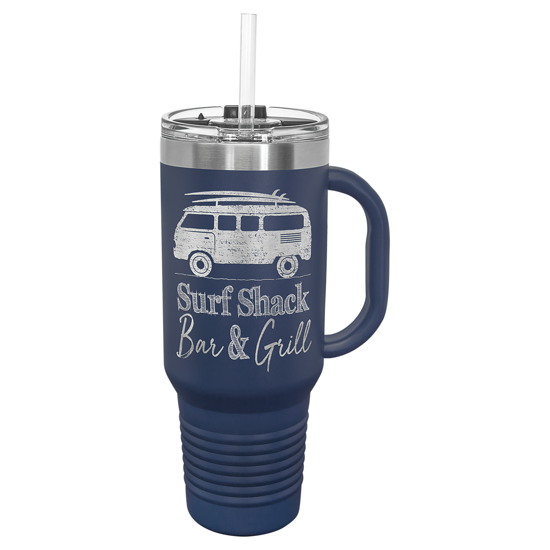 40 oz. Stainless Steel Vacuum Insulated Travel Mug with Straw