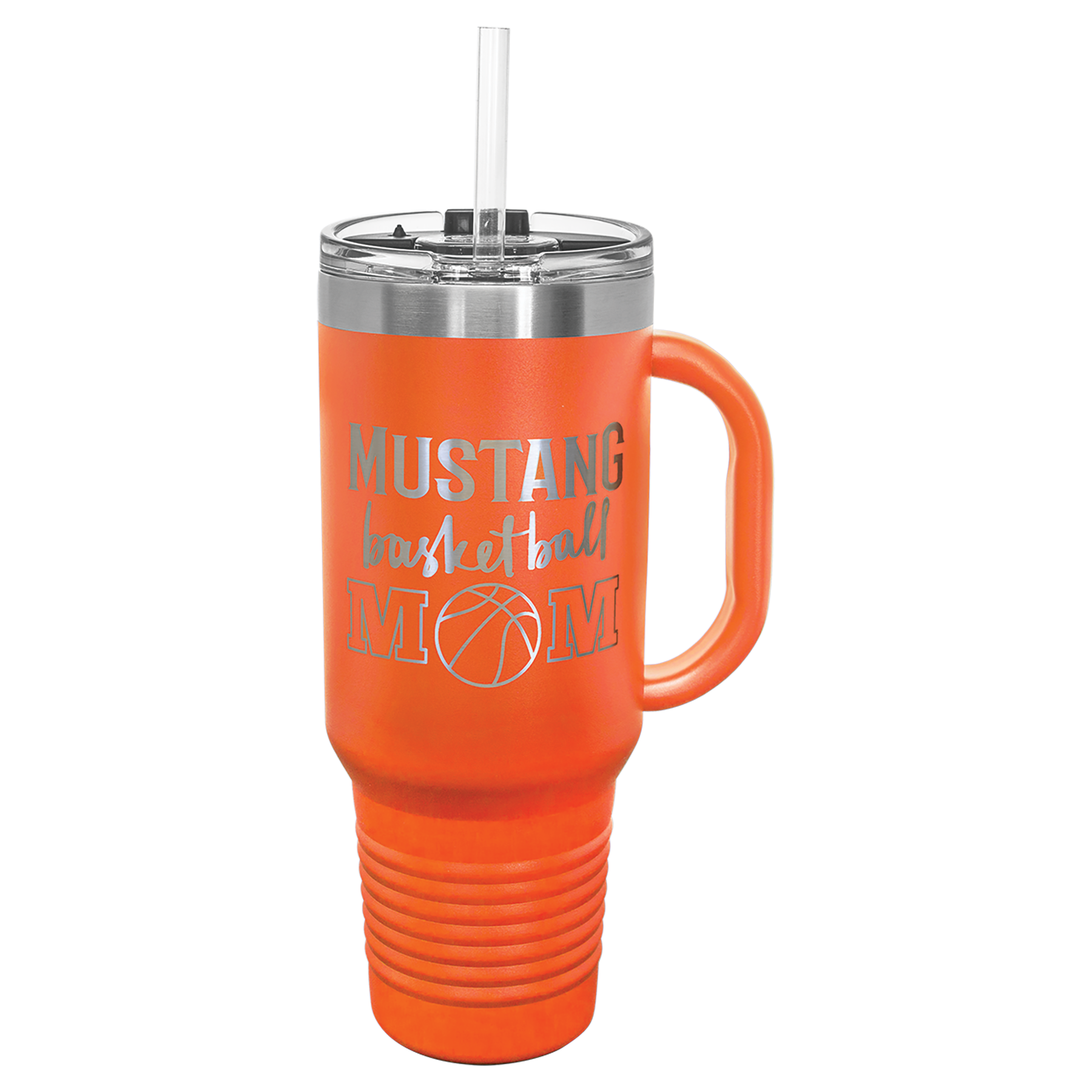 40 oz. Stainless Steel Vacuum Insulated Travel Mug with Straw