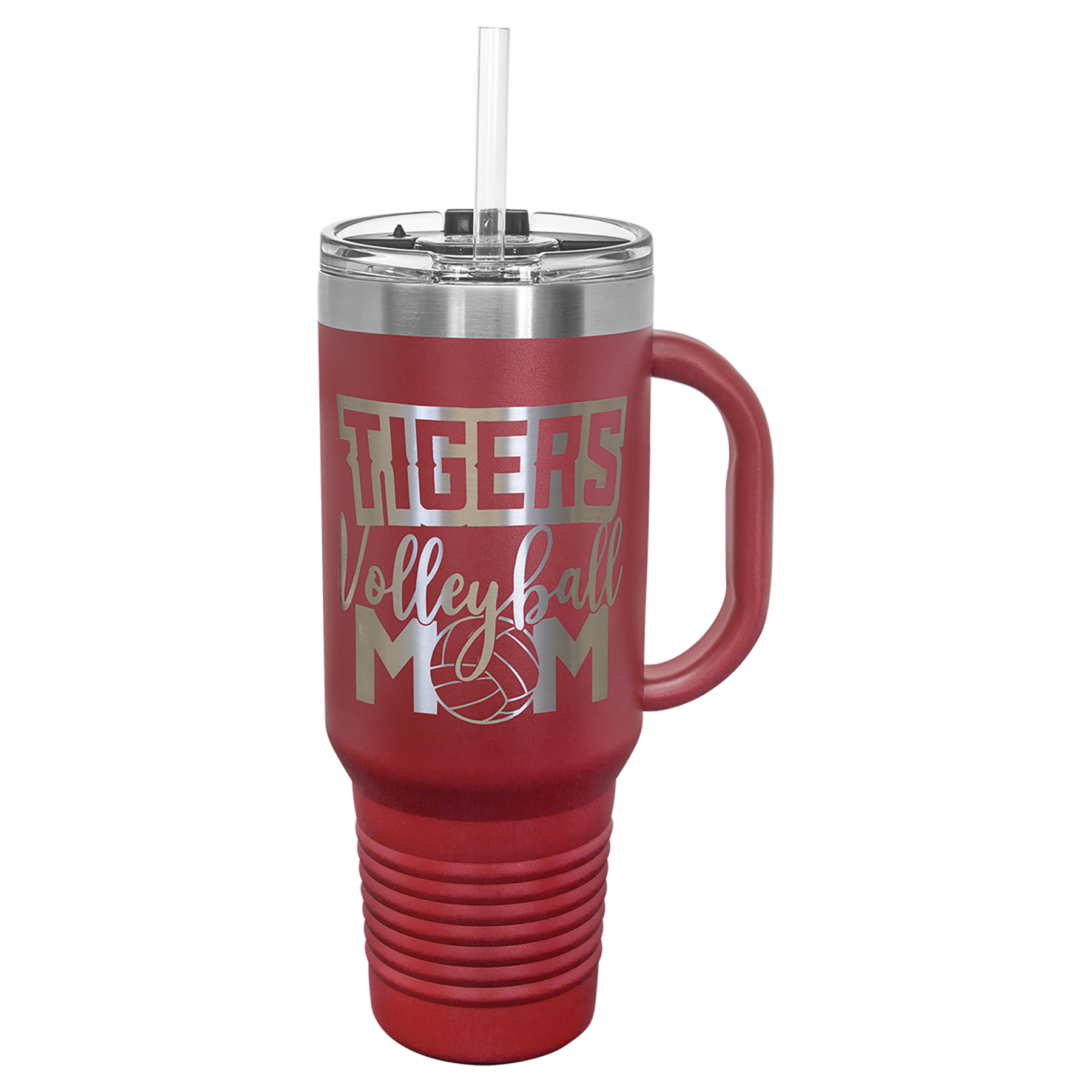 40 oz. Stainless Steel Vacuum Insulated Travel Mug with Straw