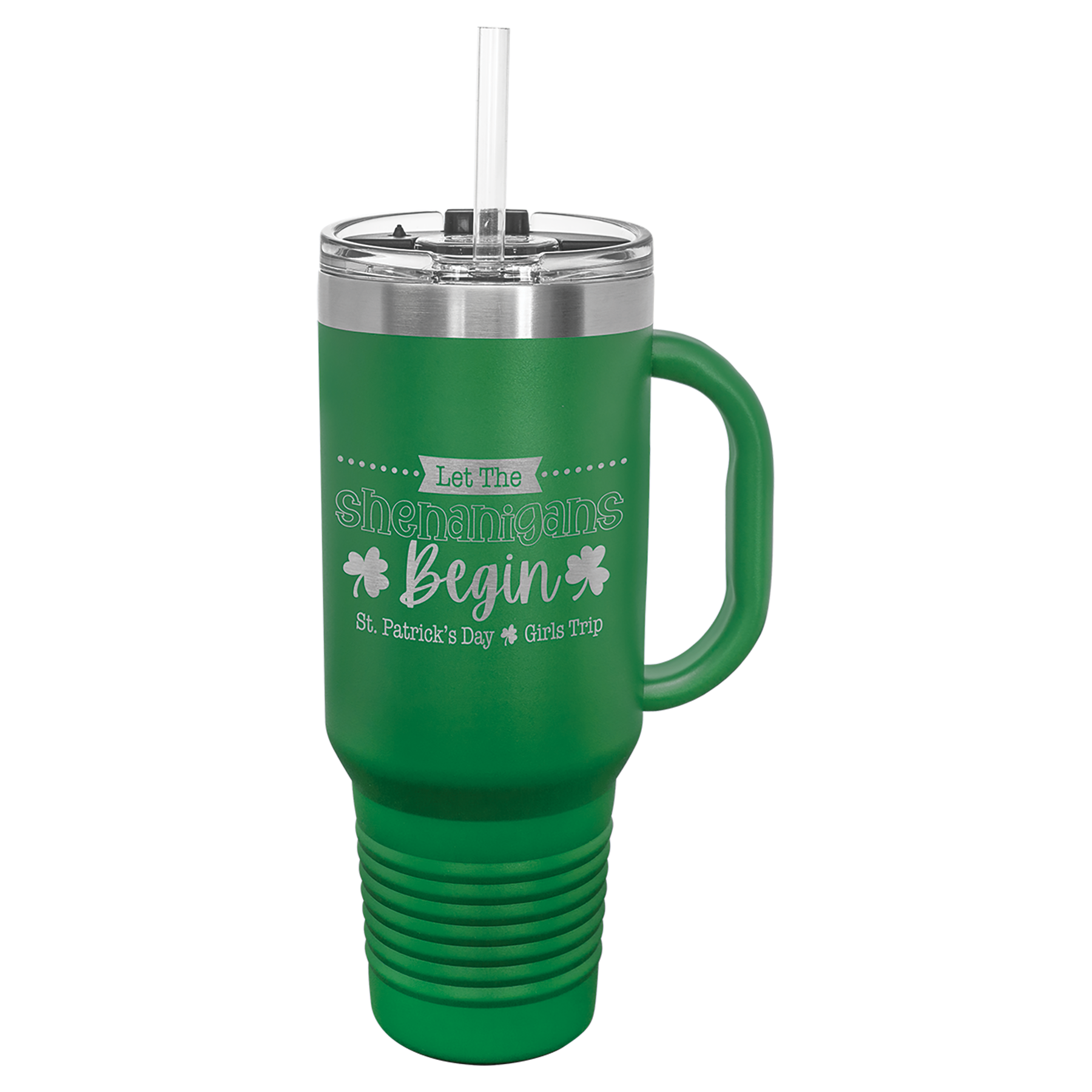 40 oz. Stainless Steel Vacuum Insulated Travel Mug with Straw