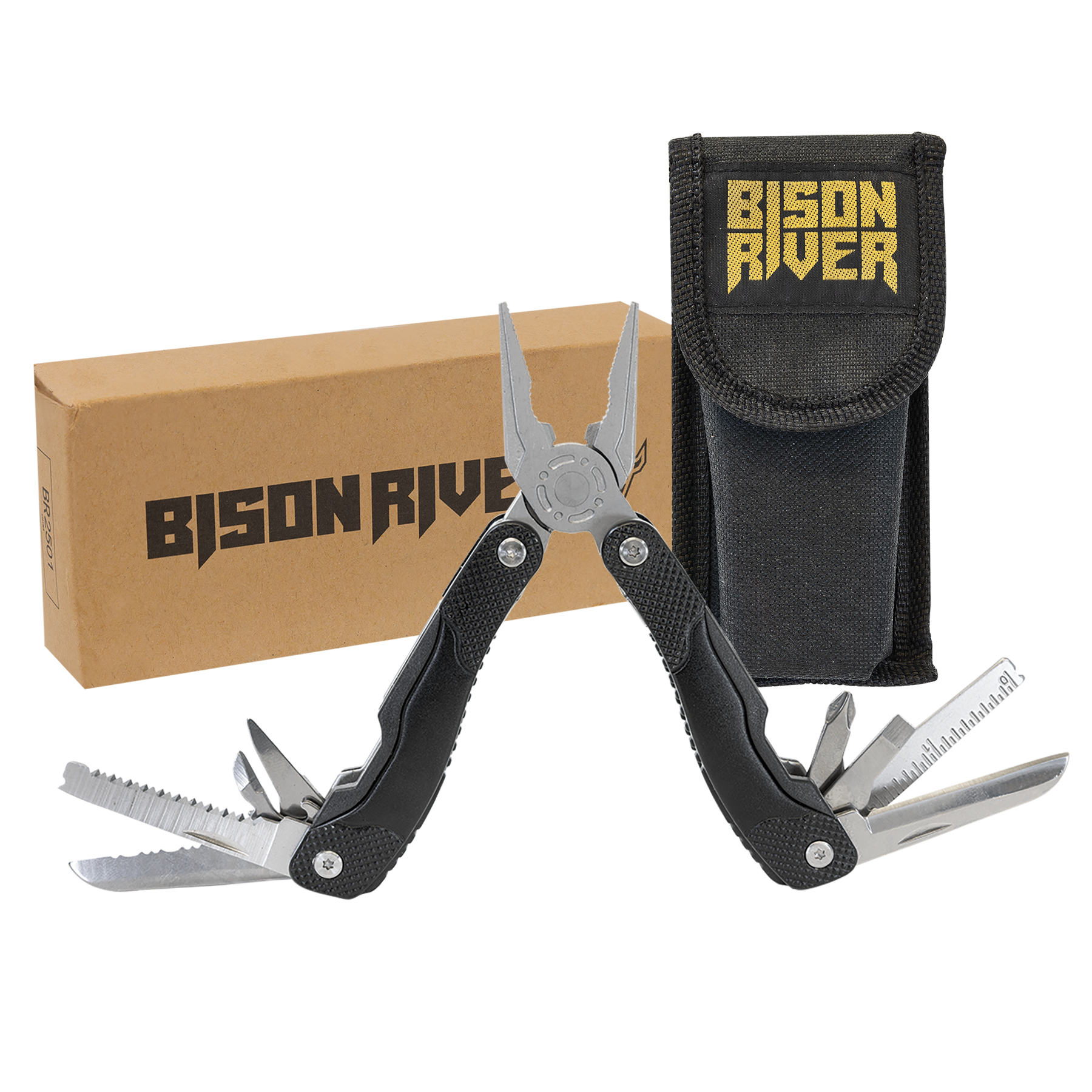 Bison River 13 Function Multi Tool with Nylon Sheath